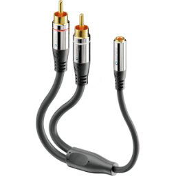SONERO SON ACA004 - 2x RCA a 3,5mm cable adaptador de audio 0,2 m..