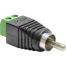 DELOCK 65417 - Conector RCA con bloque terminal de 2 pines