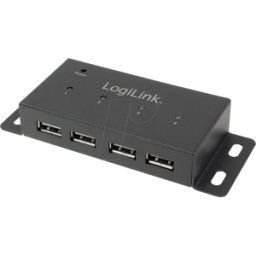 LOGILINK UA0141A - Hub USB 2.0 Logilink de 4 puertos con fuente de alimentaci&oacut