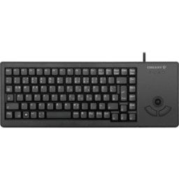 CHERRY G84-5400LUMEU-2 - Teclado, USB, negro, compacto, ratón de bola, EE. UU.