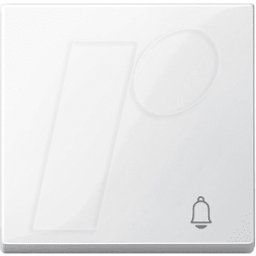 MERTEN EL SM 33050319 - Sistema M, balancín, icono de timbre, blanco polar, brill