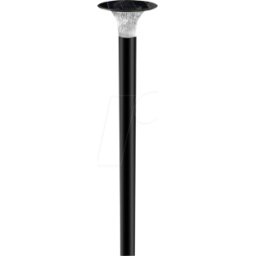V-TAC VT-23006 - Luminaria LED de camino solar, 15 W, 4000/6000 K, negro, IP65