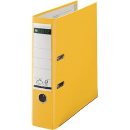 LEITZ 10105015 - Carpeta de calidad PP 180°, a4, 80 mm, amarillo