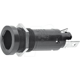 SCHURTER SCH 311631 - Portafusibles para 5 x 20 / 6,3 x 32 mm, 500 V, 10 A, negro