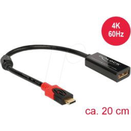 DELOCK 63928 - Adaptador DisplayPort Delock para monitor USB tipo C 4K.