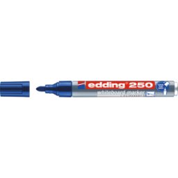 EDDING 250BL - Marcador para pizarra blanca, 1,5 - 3,0 mm, azul
