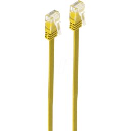 SHIVERPEAKS SHVP SP711-SLY - Cat.6 U/UTP cable plano, SLIM, amarillo, 1m..