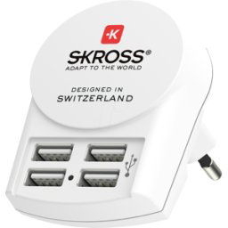SKROSS 1302422 - Cargador SKROSS Euro USB - 4x USB-A..