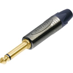 NEUTRIK NP 2X-B - Conector jack, 6,3 mm, mono, 2 polos