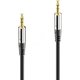 SONERO SON AC500-005 - Cable de audio, conector de 3,5 mm a enchufe, 50 cm