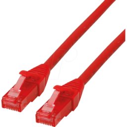 ROLINE 21152513 - Cordón de parche Cat.6 UTP, LSOH, rojo, 3 m..