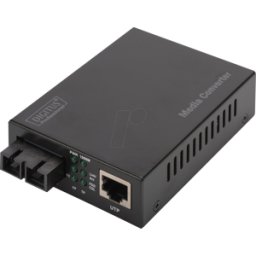 DIGITUS DN821201 - Convertidor multimedia, Gigabit Ethernet, RJ45 / SC Duplex