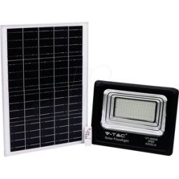 V-TAC VT-8578 - Proyector LED con panel solar, 50 W, 4000 K