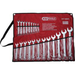 KS TOOLS GMBH KS 517.0043 - Juego de llaves combinadas, acodado, 21 piezas 6-32mm