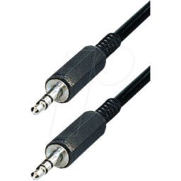 MAXTRACK MATR A52 - Cable de audio, conector jack estéreo de 3,5 mm, 2,5 m