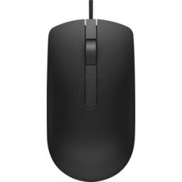 DELL MS116 SW - Ratón (ratón), cable, negro