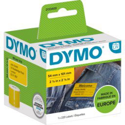 DYMO LW 2133400 - Etiquetas DYMO para LabelWriter, 54x101 mm, amarillo