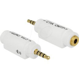 DELOCK 65590 - Conector macho KLH de 3,5 mm a 4 patillas en el conector hembra,