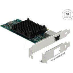 DELOCK 88511 - Tarjeta de red, PCIe, 10 Gigabit Ethernet, 1x RJ45