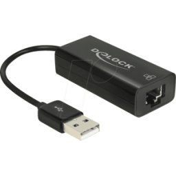 DELOCK 62595 - Tarjeta de red, USB 2.0, Fast Ethernet, 1 RJ45