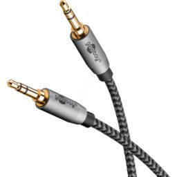 GOOBAY 65273 - Cable de audio, conector jack de 3 pines de 3,5 mm, 1,0 m