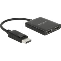 DELOCK 87769 - Divisor DisplayPort 1,4, 1 DisplayPort > 2 HDMI