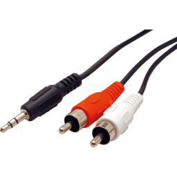 ROLINE 11094349 - Cable de audio, conector jack de 3,5 mm a conector cinch 2x, 10