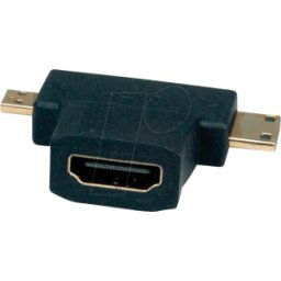 VALUE 12993166 - Adaptador HDMI, HDMI a micro HDMI + Mini HDMI