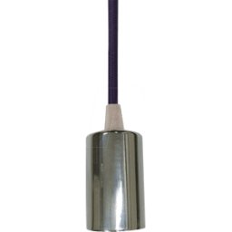 V-TAC VT-3790 - Chrome metal cup pendant Light-Purple