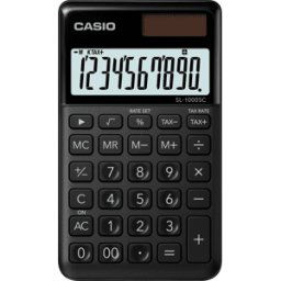 CASIO SL1000SCBK - Calculadora CASIO, solar, negra