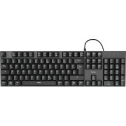 HAMA 182678 - Teclado, USB, mecánico, negro, de