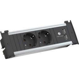 BACHMANN BACH 927.001 - KAPSA unidades de toma de corriente pequeña, doble, USB a