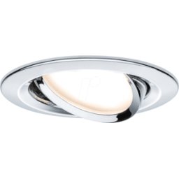 PAULMANN PLM 93879 - Coin SLIM Luminaria empotrada 1 x 6,8 W, 633 lm, 2700 K, cromo
