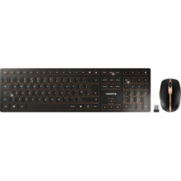 CHERRY JD-9100GB-2 - Combinación de teclado/ratón, Bluetooth/radio, dis