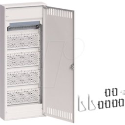 HAGER VA60NW - Distribuidor multimedia volta, sobre revoque, 5 hileras, puerta