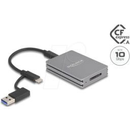 DELOCK 91012 - Lector de tarjetas, USB-a/-C, CFexpress tipo A.