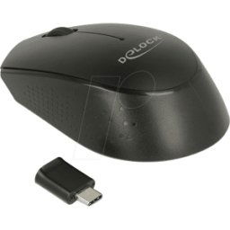 DELOCK 12526 - Ratón (ratón), radio, portátil, USB tipo C.