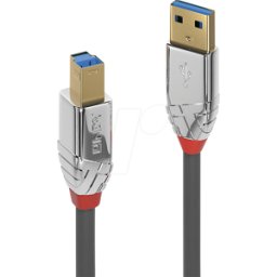 LINDY 36660 - Cable USB 3.0, conector macho a macho B, 0,5 m