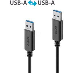PURELINK PURE IS2411-010 - Cable USB 3,1, iSeries, Un macho a Un macho, negro, 1,0 m..