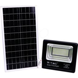 V-TAC VT-94026 - Foco LED con panel solar, 40 W, 6000 K.