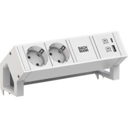 BACHMANN BACH 902.3201 - DESK 2 unidades de toma de corriente, doble, USB a&C; 22W.
