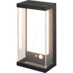 V-TAC VT-23032 - Luminaria solar mural, 1 W, 95 lm, 3000 K, sensor de movimiento