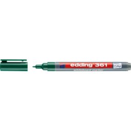 EDDING 361GN - Marcador para pizarra blanca, 1,0 mm, verde