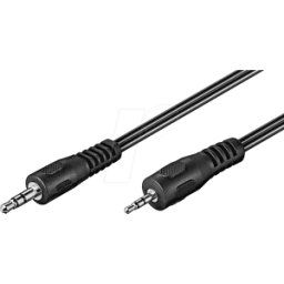 FREI AVK 313-0200 - Cable de audio, conector jack estéreo de 2,5 mm a 3,5 mm, 2 m