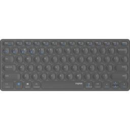 RAPOO E9600M SW - Teclado inalámbrico, Bluetooth, gris oscuro, DE