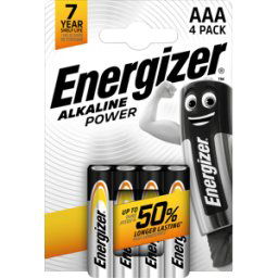 ENERGIZER EN POW 4XAAA - Power, pila alcalina, AAA (Micro), paquete de 4
