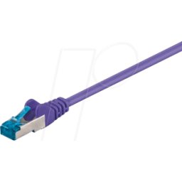 GOOBAY PATCH-C6AQ 7.5VT - Cable de interconexiones de alta calidad Cat.6a, violeta, 7,5M