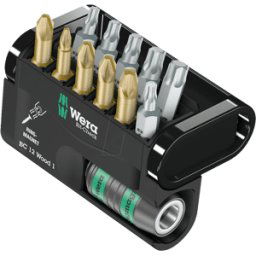 WERA 05057423001 - Bit set bit bit check 12, 12 piezas mezcladas, madera 1
