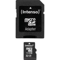 INTENSO 3413480 - Tarjeta de memoria MicroSDHC de 32GB, Intenso Clase 10