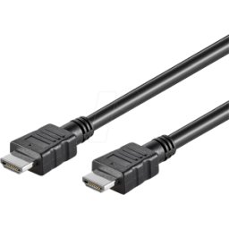 GOOBAY 58443 - Cable HDMI de alta velocidad con Ethernet, 5 m, 4K@30Hz, negro